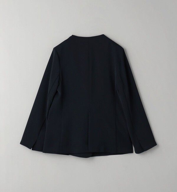 BEAUTY&YOUTH UNITED ARROWS「【WEB限定 Wardrobe DAILY MINIMAL】ダブルクロス カラーレスジャケット ウォッシャブル」|ノーカラージャケット|