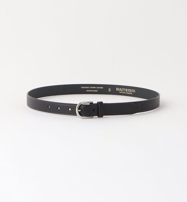 BEAUTY&YOUTH UNITED ARROWS「オーバル ベルト 25ｍｍ  -Made in Japan-」|ベルト|BLACK