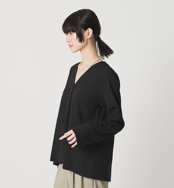BEAUTY&YOUTH UNITED ARROWS「【WEB限定 Wardrobe DAILY MINIMAL】ペプラム Vネックプルオーバーカットソー」|Tシャツ・カットソー|