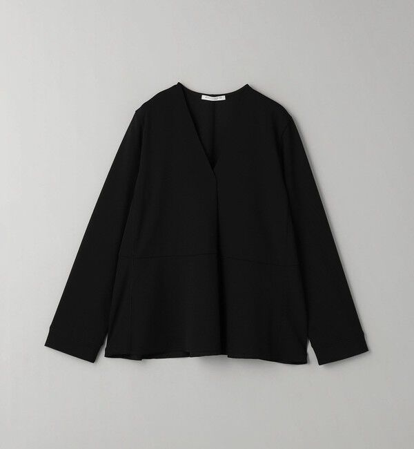 BEAUTY&YOUTH UNITED ARROWS「【WEB限定 Wardrobe DAILY MINIMAL】ペプラム Vネックプルオーバーカットソー」|Tシャツ・カットソー|
