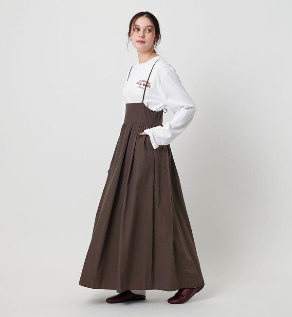 BEAUTY&YOUTH UNITED ARROWS「ナイロンコットン バックホール キャミワンピース -2WAY-」|ワンピース|