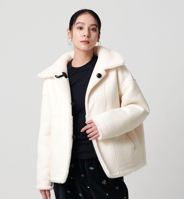 BEAUTY&YOUTH UNITED ARROWS「【WEB限定】ボア&times;フェイクムートン ループボタンジャケット 2WAY」|その他|