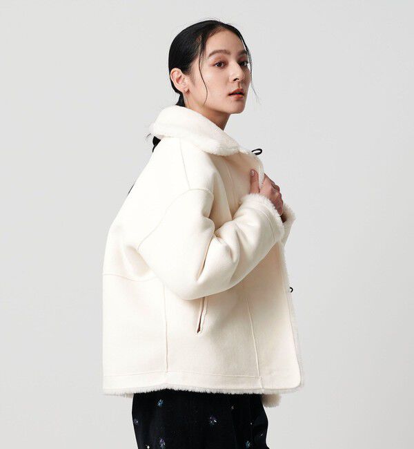 BEAUTY&YOUTH UNITED ARROWS「【WEB限定】ボア&times;フェイクムートン ループボタンジャケット 2WAY」|その他|