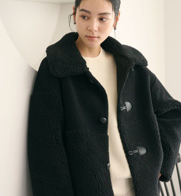BEAUTY&YOUTH UNITED ARROWS「【WEB限定】ボア&times;フェイクムートン ループボタンジャケット 2WAY」|その他|