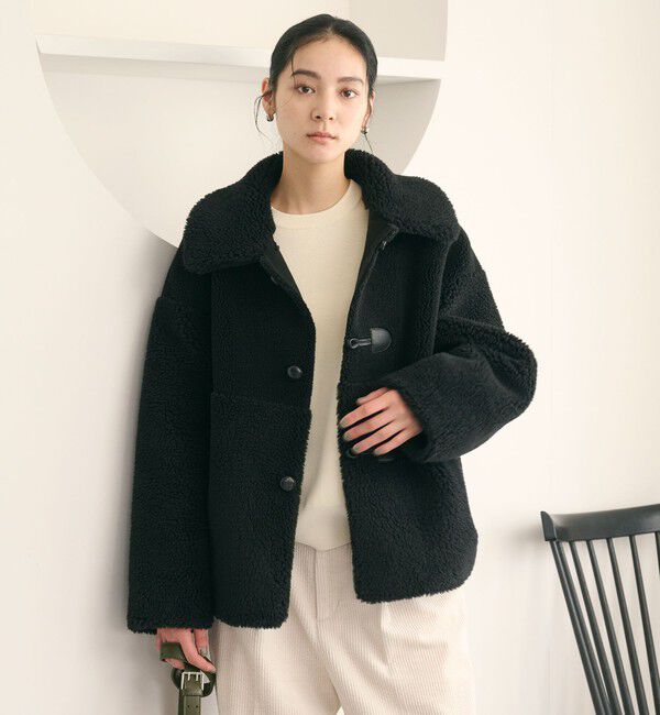 BEAUTY&YOUTH UNITED ARROWS「【WEB限定】ボア&times;フェイクムートン ループボタンジャケット 2WAY」|その他|