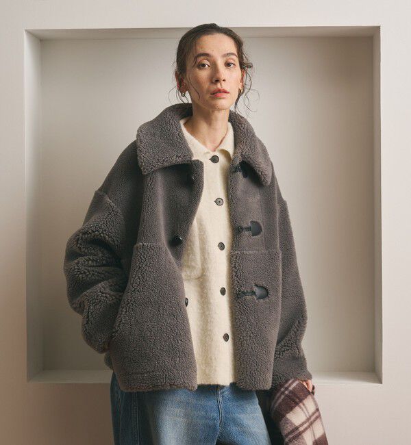BEAUTY&YOUTH UNITED ARROWS「【WEB限定】ボア&times;フェイクムートン ループボタンジャケット 2WAY」|その他|