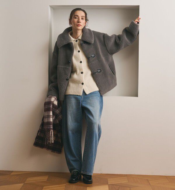 BEAUTY&YOUTH UNITED ARROWS「【WEB限定】ボア&times;フェイクムートン ループボタンジャケット 2WAY」|その他|