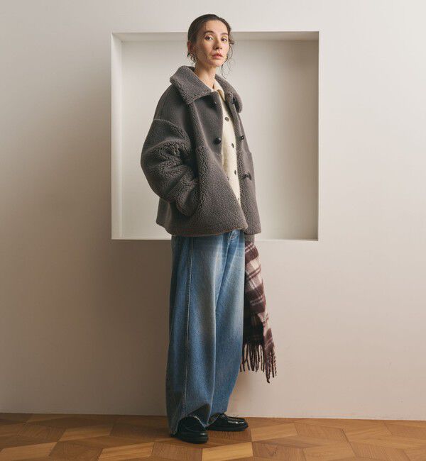 BEAUTY&YOUTH UNITED ARROWS「【WEB限定】ボア&times;フェイクムートン ループボタンジャケット 2WAY」|その他|