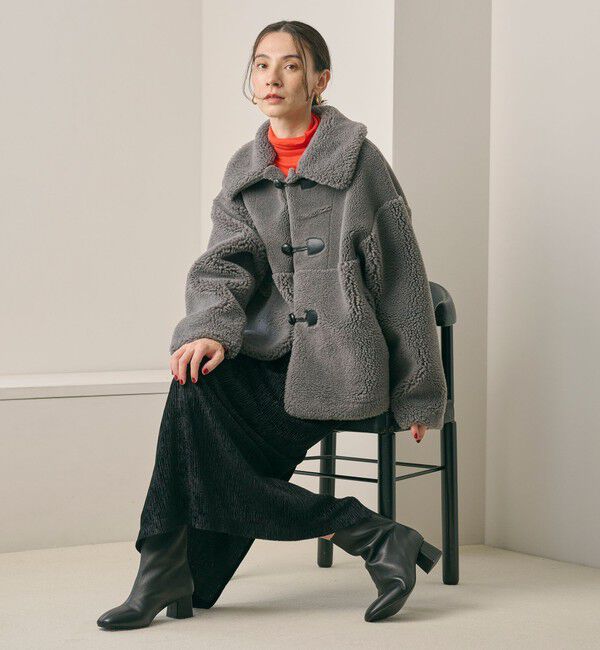 BEAUTY&YOUTH UNITED ARROWS「【WEB限定】ボア&times;フェイクムートン ループボタンジャケット 2WAY」|その他|