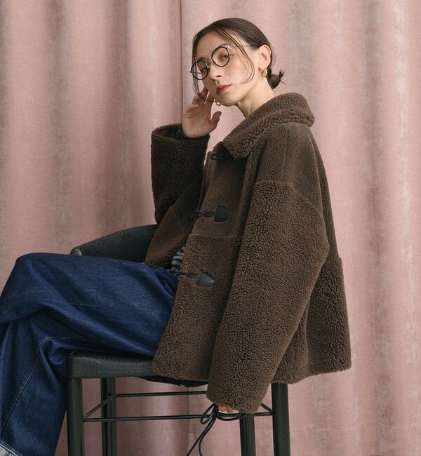 BEAUTY&YOUTH UNITED ARROWS「【WEB限定】ボア&times;フェイクムートン ループボタンジャケット 2WAY」|その他|