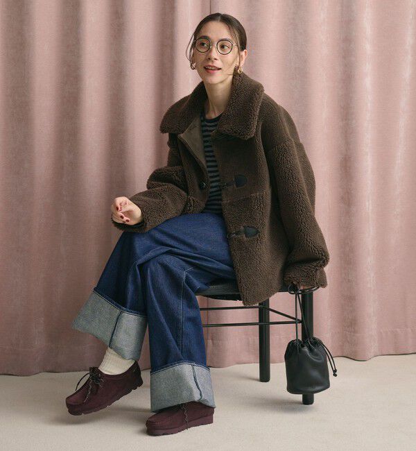 BEAUTY&YOUTH UNITED ARROWS「【WEB限定】ボア&times;フェイクムートン ループボタンジャケット 2WAY」|その他|