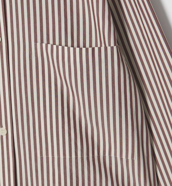 STEVEN ALAN「＜Steven Alan＞コットン キュプラ ストライプ フード シャツ」|シャツ・ブラウス|