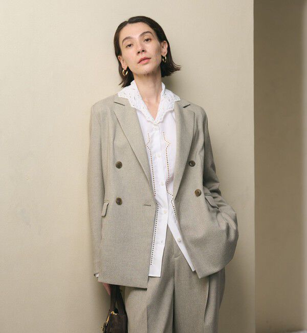 BEAUTY&YOUTH UNITED ARROWS「リネンライク ダブルジャケット」|テーラードジャケット|