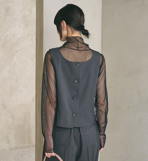 BEAUTY&YOUTH UNITED ARROWS「スクエアネック 2WAYベスト 吸水速乾 防シワ UV」|ベスト・ジレ|