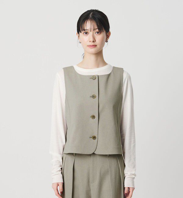 BEAUTY&YOUTH UNITED ARROWS「スクエアネック 2WAYベスト 吸水速乾 防シワ UV」|ベスト・ジレ|