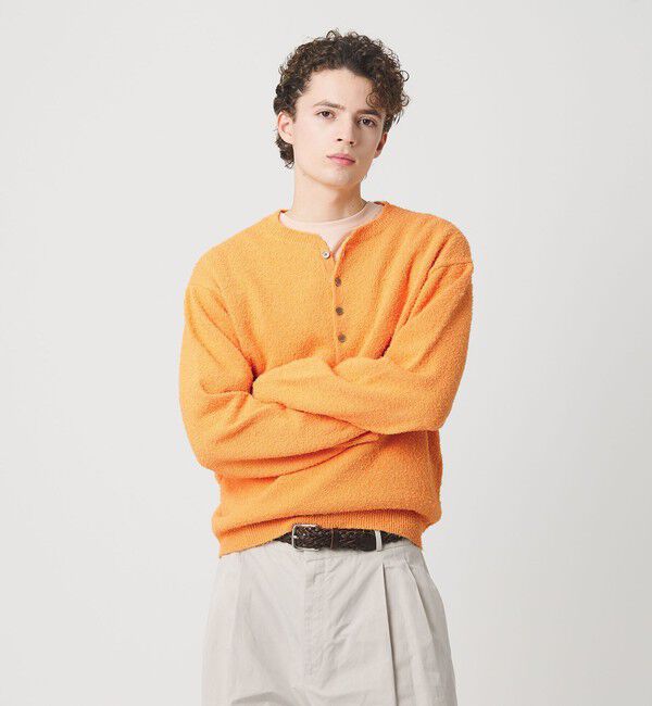 BEAUTY&YOUTH UNITED ARROWS「リラックス 4ボタン ヘンリーネック ニット」|ニット・セーター|