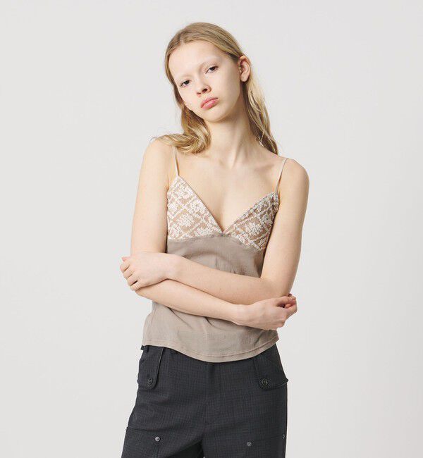 ATTISESSION「＜ATTISESSION＞ランジェリーライク キャミソール」|キャミソール|