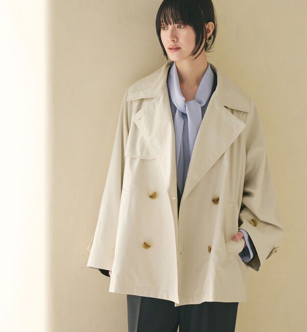 BEAUTY&YOUTH UNITED ARROWS「コットンブレンド ミドルトレンチコート」|トレンチコート|