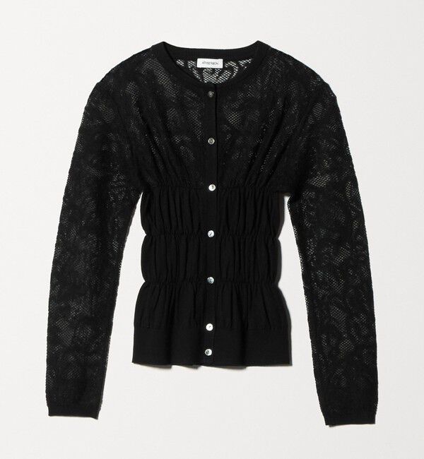ATTISESSION「＜ATTISESSION＞レース ジャガード カーディガン」|カーディガン|