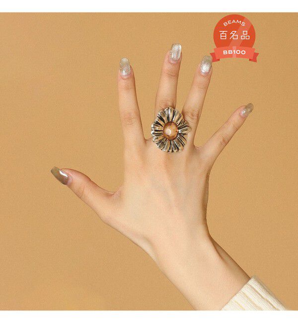 Ray BEAMS 「Otro Accesorio / フラワー リング」|リング|ORANGE