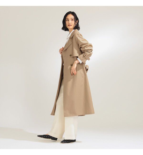 Demi-Luxe BEAMS 「ライト ツイル トレンチコート」|ダッフルコート|
