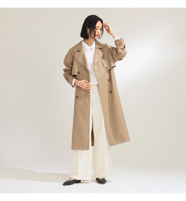 Demi-Luxe BEAMS 「ライト ツイル トレンチコート」|ダッフルコート|