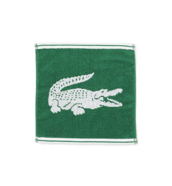 BEAMSBOY「LACOSTE / クロック タオルチーフ」|ハンカチ|GREEN