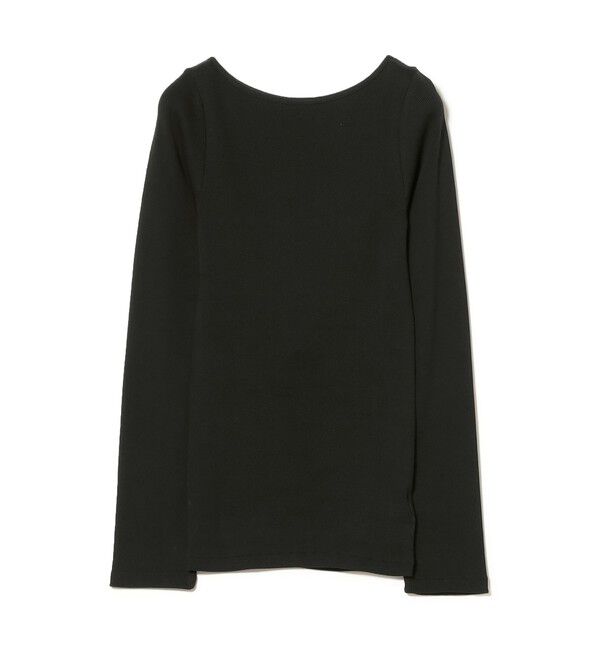 Demi-Luxe BEAMS 「丸胴 テレコ 長袖 Tシャツ」|Tシャツ・カットソー|BLACK