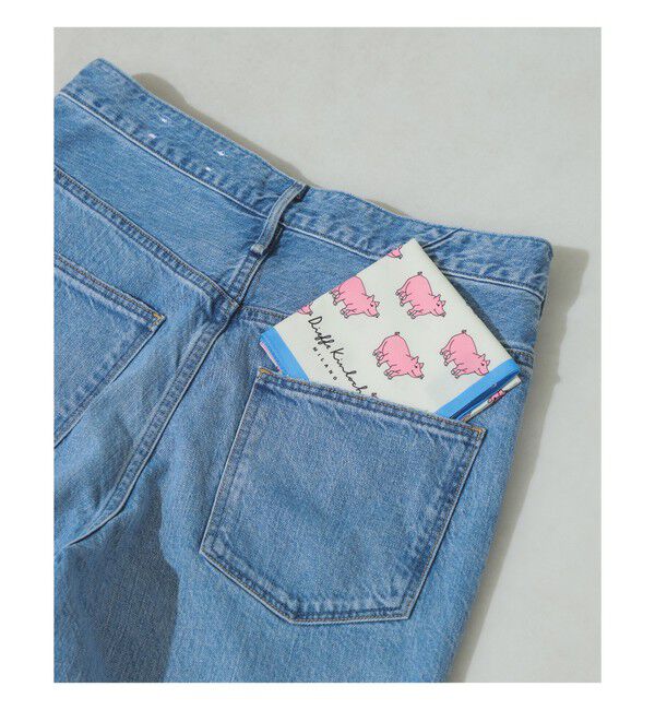 Demi-Luxe BEAMS 「Dieffe Kinloch / ダイヤモンド ピッグ ハンカチ」|ハンカチ|PINK