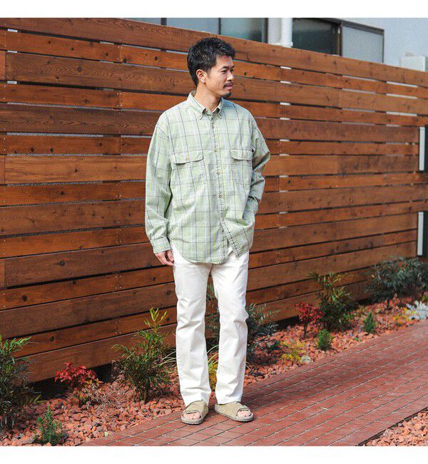 BEAMS「BEAMS / ツイル ストレッチ 5ポケット パンツ」|デニム|