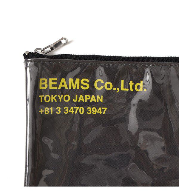 BEAMS「ポリウレタン ロゴ ポーチ M」|ポーチ|