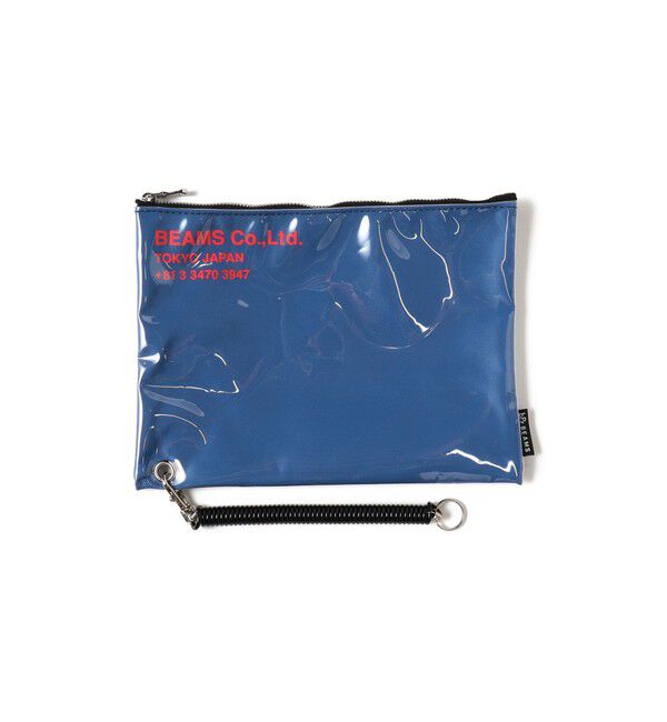 BEAMS「ポリウレタン ロゴ ポーチ M」|ポーチ|