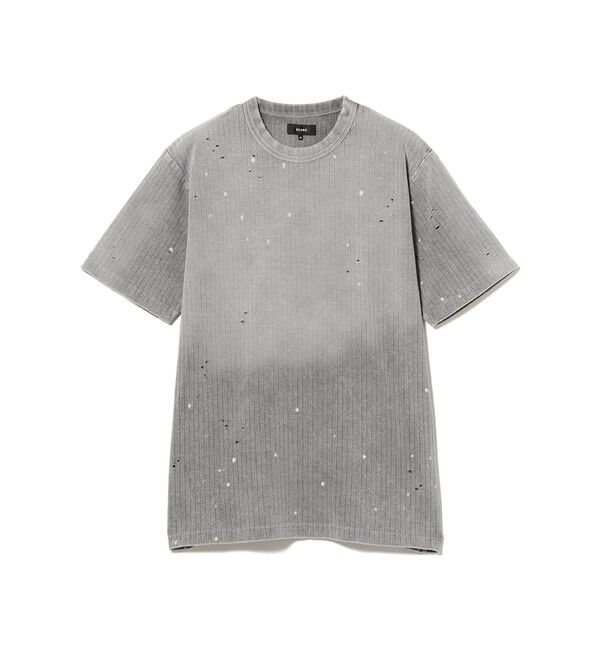 BEAMS「ベーシックフィット フェード リブ Tシャツ」|Tシャツ・カットソー|FADE_GREY