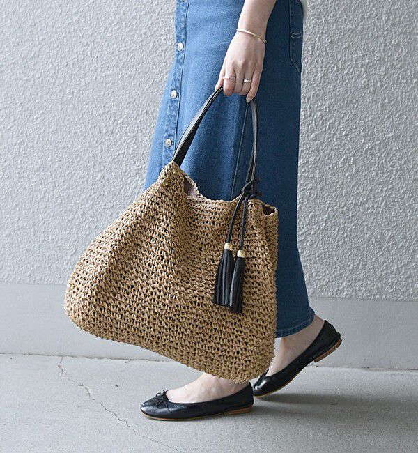 SHIPS any「【WEB限定】SHIPS any: コマアミ トート」|トートバッグ|キャメル