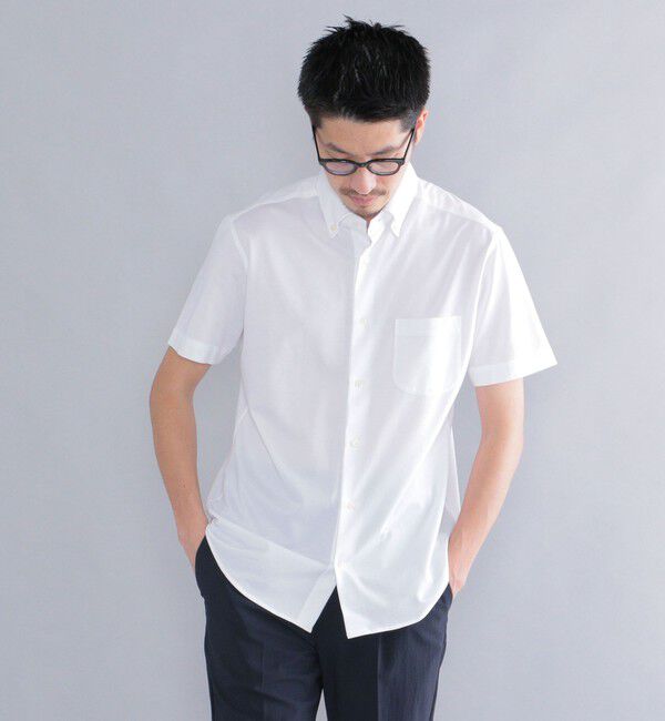 SHIPS「SHIPS:COOLMAX(R)ジャージー 半袖シャツ」|シャツ・ブラウス|