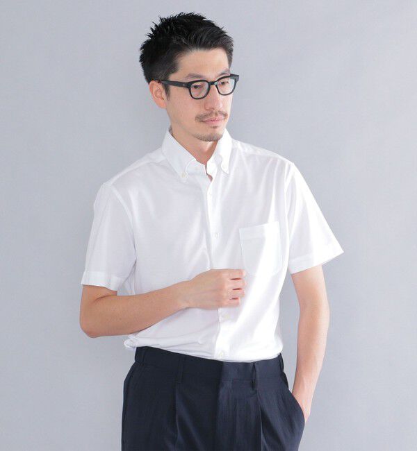 SHIPS「SHIPS:COOLMAX(R)ジャージー 半袖シャツ」|シャツ・ブラウス|