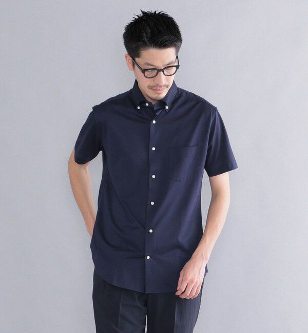 SHIPS「SHIPS:COOLMAX(R)ジャージー 半袖シャツ」|シャツ・ブラウス|