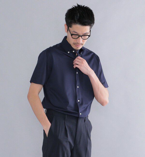 SHIPS「SHIPS:COOLMAX(R)ジャージー 半袖シャツ」|シャツ・ブラウス|