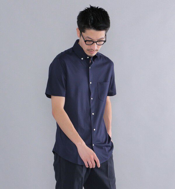 SHIPS「SHIPS:COOLMAX(R)ジャージー 半袖シャツ」|シャツ・ブラウス|