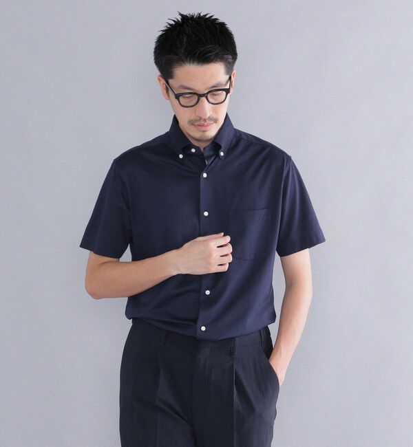 SHIPS「SHIPS:COOLMAX(R)ジャージー 半袖シャツ」|シャツ・ブラウス|