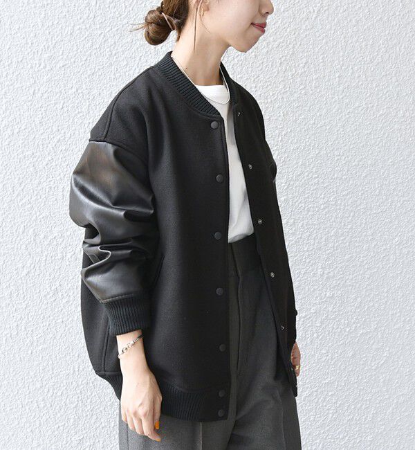 SHIPS any「《一部追加予約》【WEB限定】SHIPS any: バーシティ ジャケット 25AW」|ブルゾン・スタジャン|