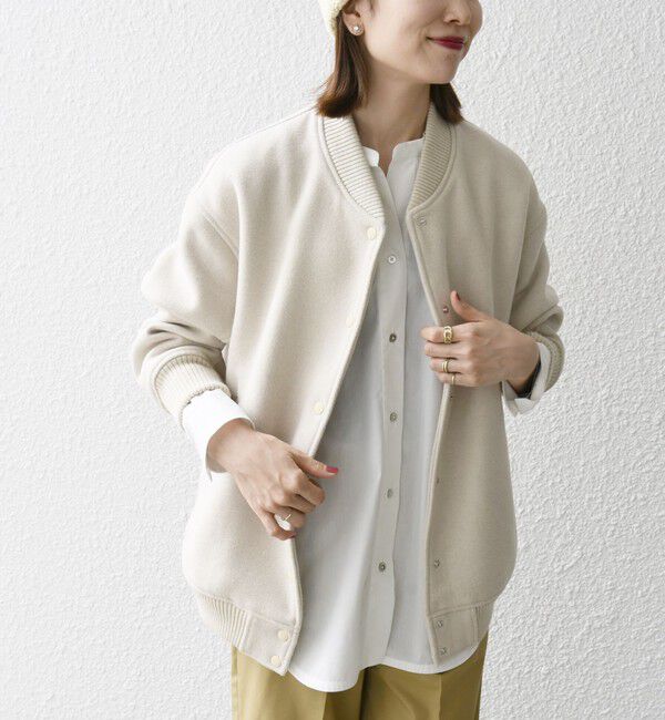 SHIPS any「《一部追加予約》【WEB限定】SHIPS any: バーシティ ジャケット 25AW」|ブルゾン・スタジャン|