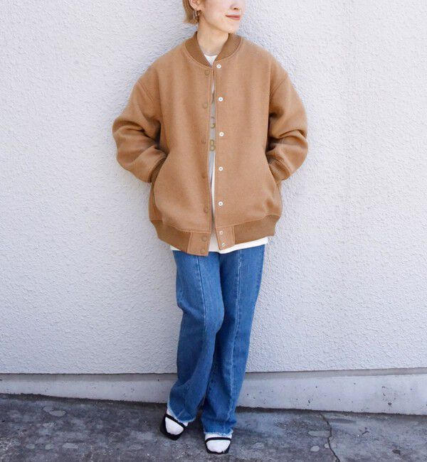 SHIPS any「《一部追加予約》【WEB限定】SHIPS any: バーシティ ジャケット 25AW」|ブルゾン・スタジャン|