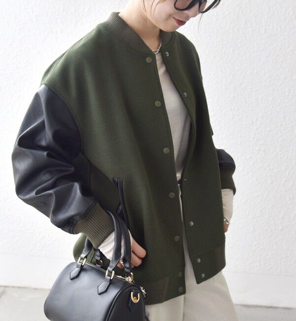 SHIPS any「《一部追加予約》【WEB限定】SHIPS any: バーシティ ジャケット 25AW」|ブルゾン・スタジャン|