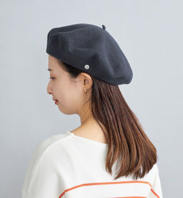 SHIPS for women「LAULHERE:AUTHENTIQUE◇」|ハンチング・ベレー帽|ダークグレー