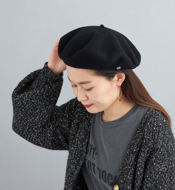 SHIPS for women「LAULHERE:AUTHENTIQUE◇」|ハンチング・ベレー帽|ブラック