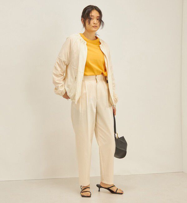 SHIPS for women「〈手洗い可能/撥水加工〉ナイロン ギャザー ショート ブルゾン ◇」|ブルゾン・スタジャン|