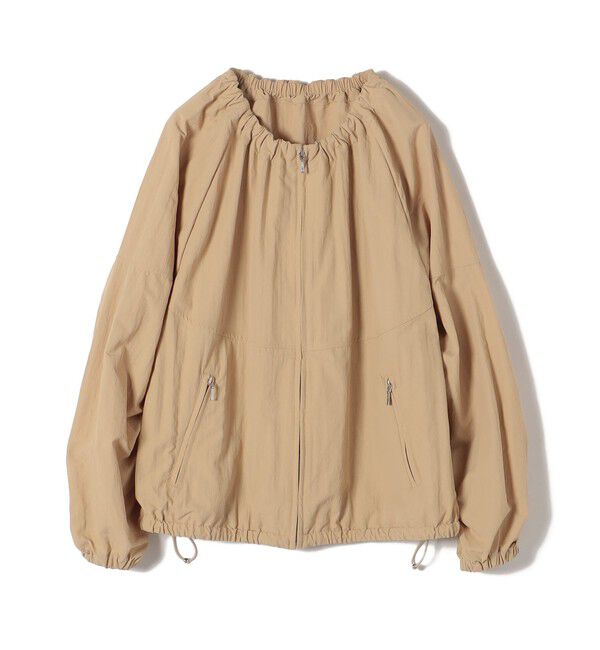 SHIPS for women「〈手洗い可能/撥水加工〉ナイロン ギャザー ショート ブルゾン ◇」|ブルゾン・スタジャン|