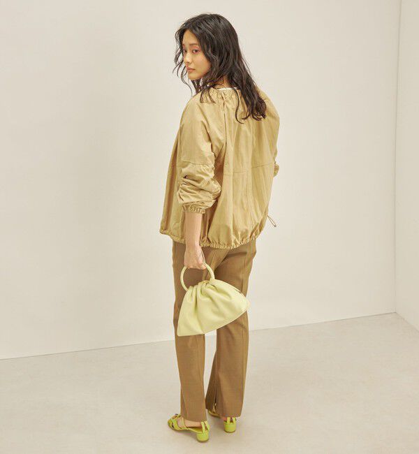 SHIPS for women「〈手洗い可能/撥水加工〉ナイロン ギャザー ショート ブルゾン ◇」|ブルゾン・スタジャン|