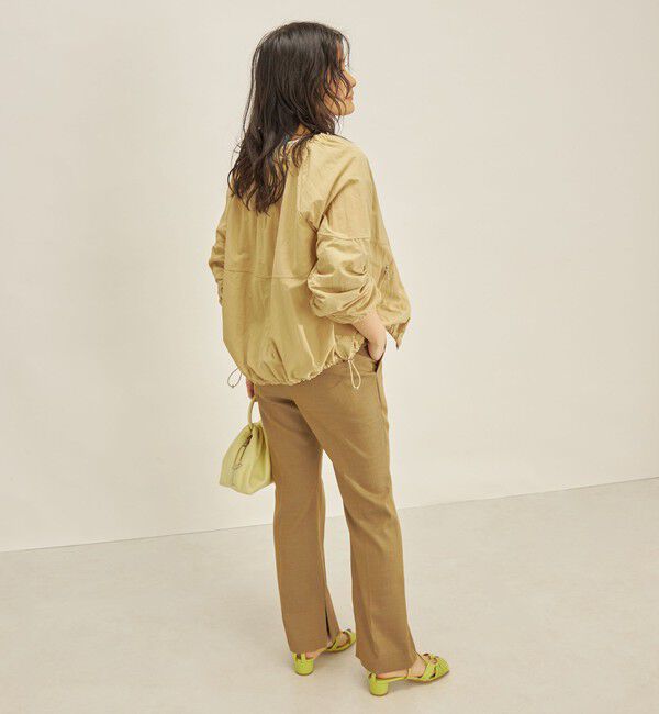 SHIPS for women「〈手洗い可能/撥水加工〉ナイロン ギャザー ショート ブルゾン ◇」|ブルゾン・スタジャン|